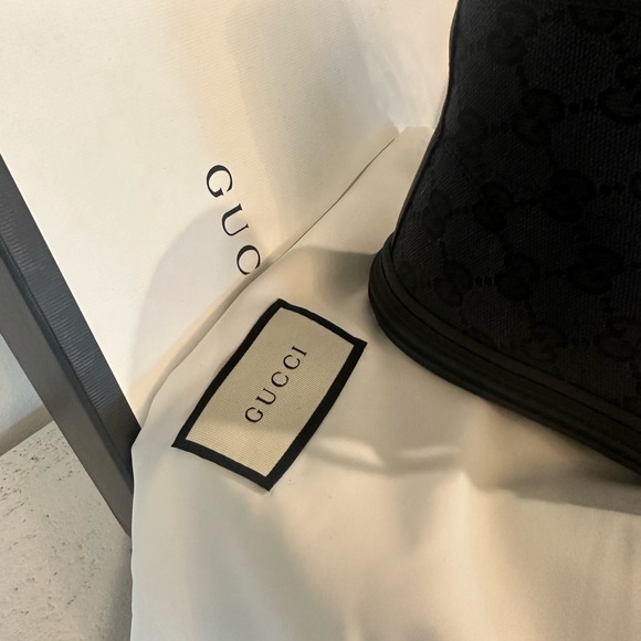 NIB GUCCI Monogram High TopSneakers Black - Picture 5 of 11